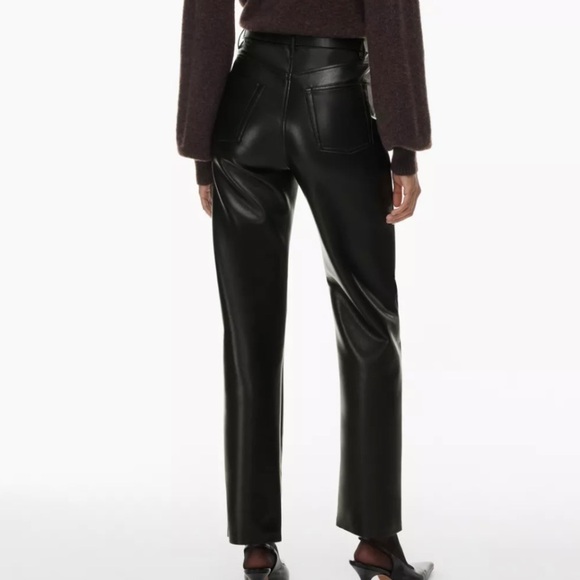 Aritzia Wilfred Melina vegan leather pants 00 - Picture 3 of 14